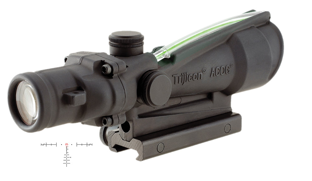 Trijicon 100161 ACOG  Black Hardcoat Anodized 3.5x35mm Illuminated Green Crosshair .308/7.62 BDC Reticle