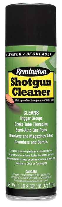 Remington Accessories 18472 Shotgun Cleaner  Removes Carbon/Lead/Plastic Fouling/Powder 18 oz Aerosol