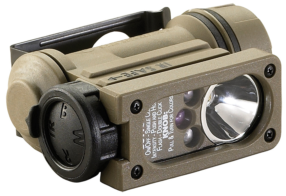 Streamlight 14514 Sidewinder Compact II Coyote Polymer White/Red/Blue/IR C4 LED 55 Lumens 69 Meters Range