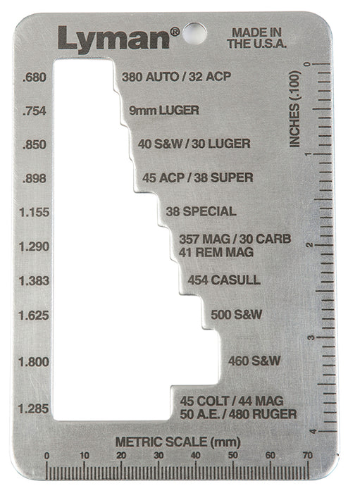 Lyman 7832217 E-Zee Case-Length Gauge Pistol, Revolver