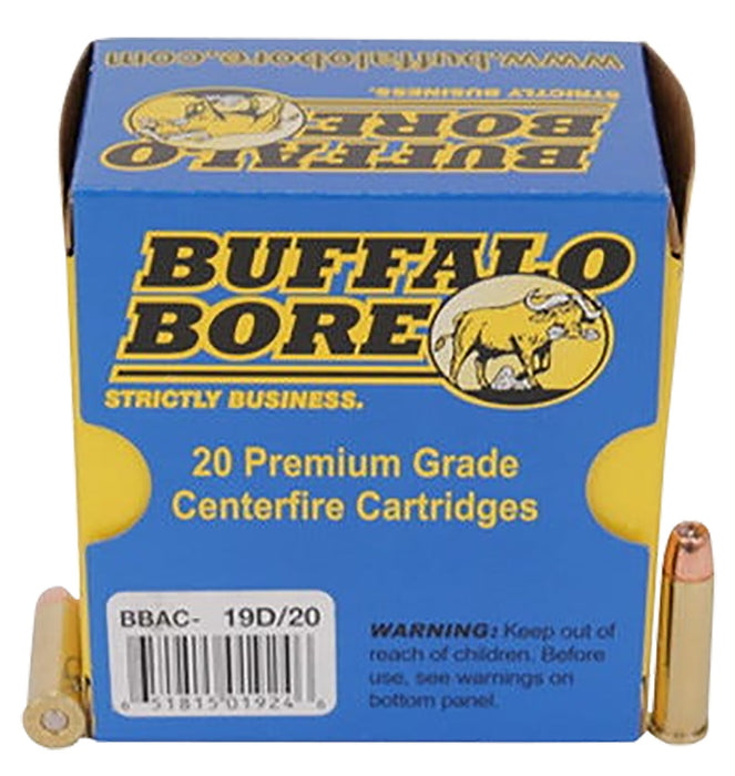 Buffalo Bore Ammunition 19D20 Heavy  357 Mag 125 gr 1700 fps Jacketed Hollow Point (JHP) 20 Bx/12 Cs