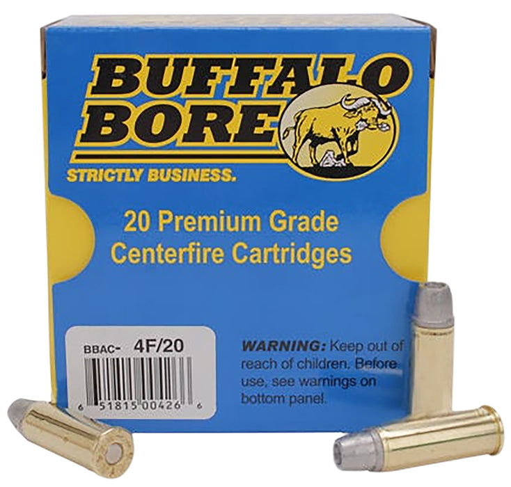 Buffalo Bore Ammunition 4F20 Deer Grenade  44 Rem Mag +P 240 gr Gas Checked Hollow Point 20 Bx/12 Cs