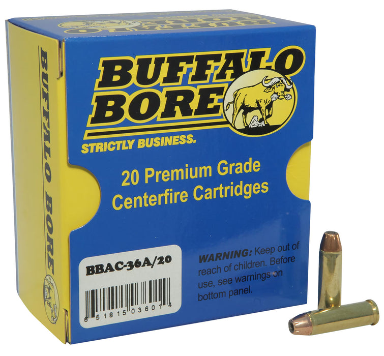 Buffalo Bore Ammunition 39C20 Premium  308 Win 180 gr 2650 fps Spitzer Supercharged 20 Bx/12 Cs