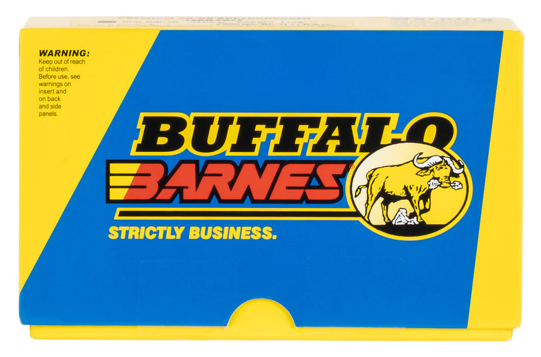 Buffalo Bore Ammunition 54C20 Buffalo-Barnes Premium 375 H&H Mag 270 gr 2750 fps Barnes TSX Lead Free 20 Bx/12 Cs