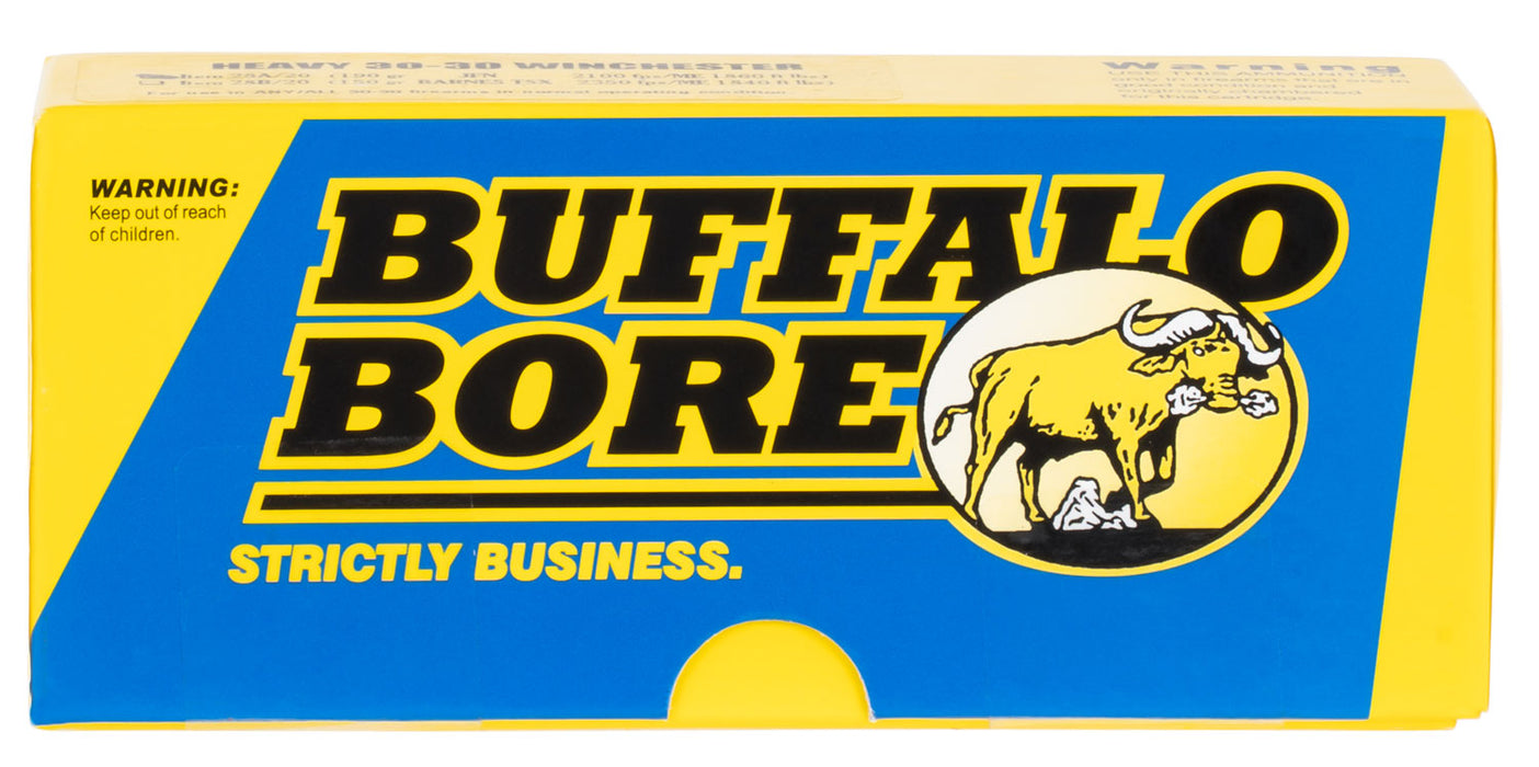 Buffalo Bore Ammunition 8C20 Lever Gun  45-70 Gov 350 gr 2150 fps Semi-Jacketed Flat Point (SJFP) 20 Bx/12 Cs