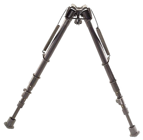 Harris Bipods 25C1A2 Non-Swivel 25C Swivel Stud, 13.50-27", Black Steel/Aluminum, Rubber Feet