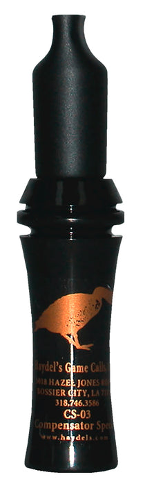 Haydel's Game Calls CS03 Compensator  Open Call Specklebelly Sounds Attracts Geese Black Acrylic