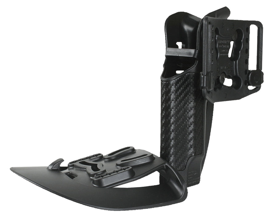 Blackhawk 410004BKR Serpa CQC  OWB Size 04 Black Carbon Fiber Polymer Belt Loop/Paddle Fits Beretta 92/96/M9 Right Hand