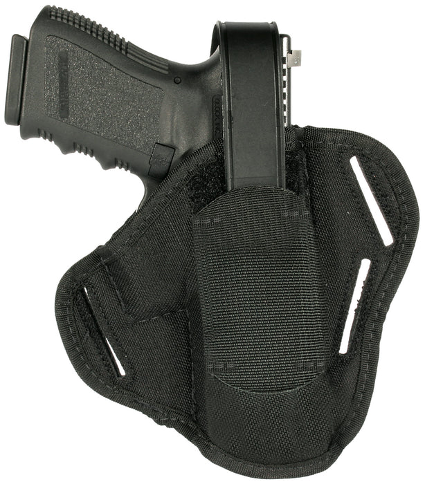 Blackhawk 40PC06BK Pancake  OWB Size 06 Black Cordura Nylon Belt Slide Fits Med/Large Semi Autos Fits 3.25-3.75" Barrel Ambidextrous