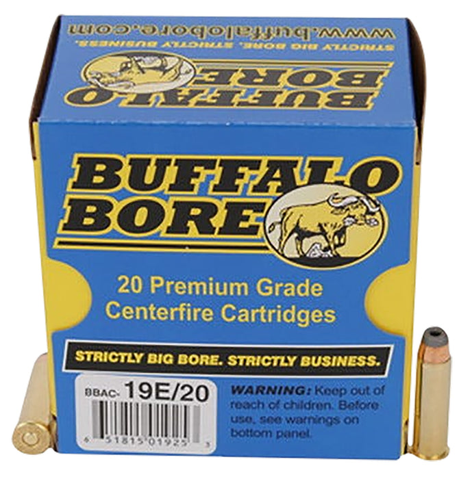 Buffalo Bore Ammunition 19E20 Tactical Low Flash & Recoil 357 Mag 158 gr 1100 fps Jacketed Hollow Point (JHP) 20 Bx/12 Cs