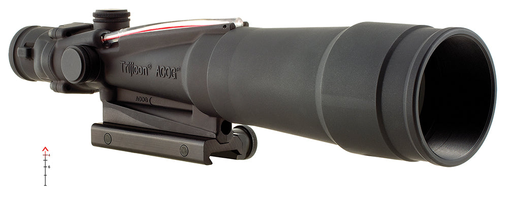 Trijicon 100173 ACOG  Black Hardcoat Anodized 5.5x50mm Illuminated Red Chevron .223/5.56 BDC Reticle