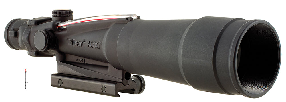 Trijicon 100175 ACOG  Black Hardcoat Anodized 5.5x50mm Illuminated Red Chevron .308/7.62 BDC Reticle