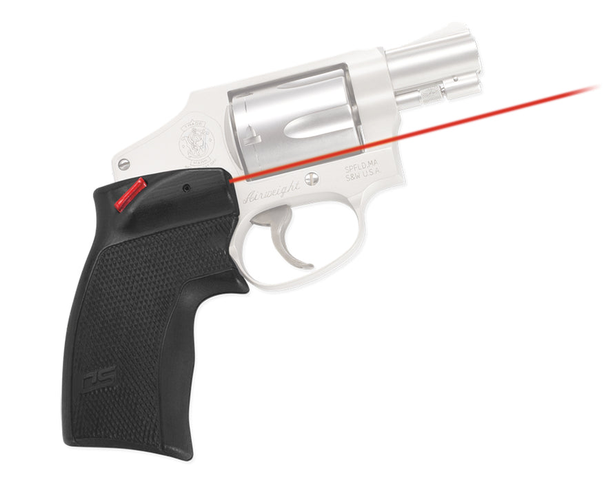 Crimson Trace 01-5130-1 Accu-Grips Laser Sight DS-124 Defender Series Black Red Laser Smith & Wesson J-Frame Round Butt-Taurus Small Frame