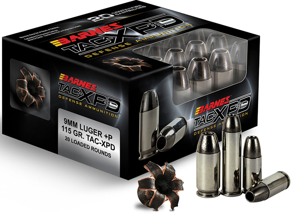 Barnes Bullets 21552 TAC-XPD Defense  380 ACP 80 gr TAC-XP 20 Per Box/10 Cs