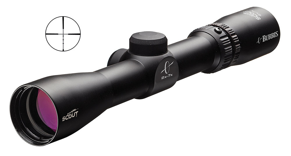 Burris 200261 Scout  Black Matte 2-7x 32mm 1" Tube Ballistic Plex Reticle