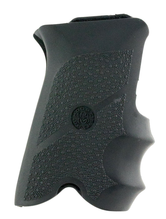 Hogue 85000 Rubber Grip  Black Rubber with Finger Grooves for Ruger P85, P91