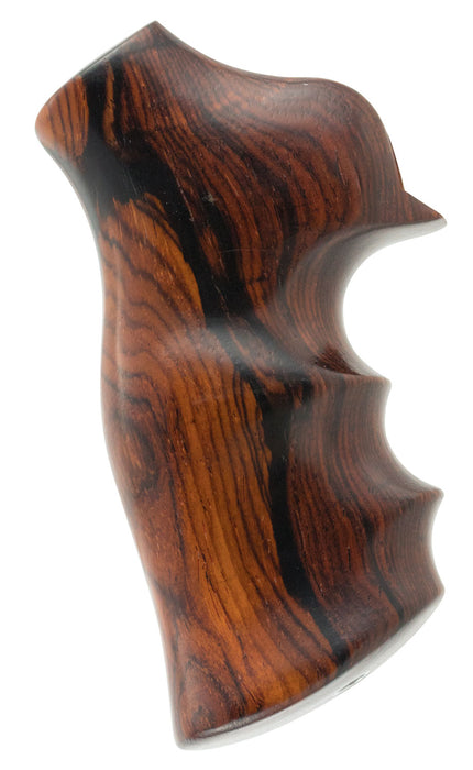 Hogue 80800 Fancy Hardwood  Brown Cocobolo Hardwood with Finger Grooves for Ruger GP100,  Super Redhawk