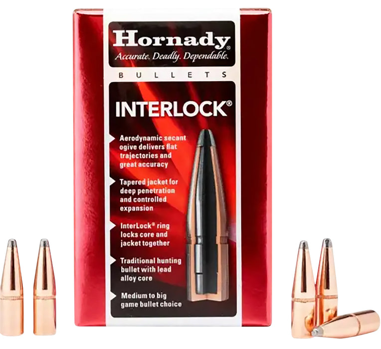 Hornady 2735 InterLock  270 Cal .277 140 gr Boat Tail Spire Point 100 Per Box/ 25 Case