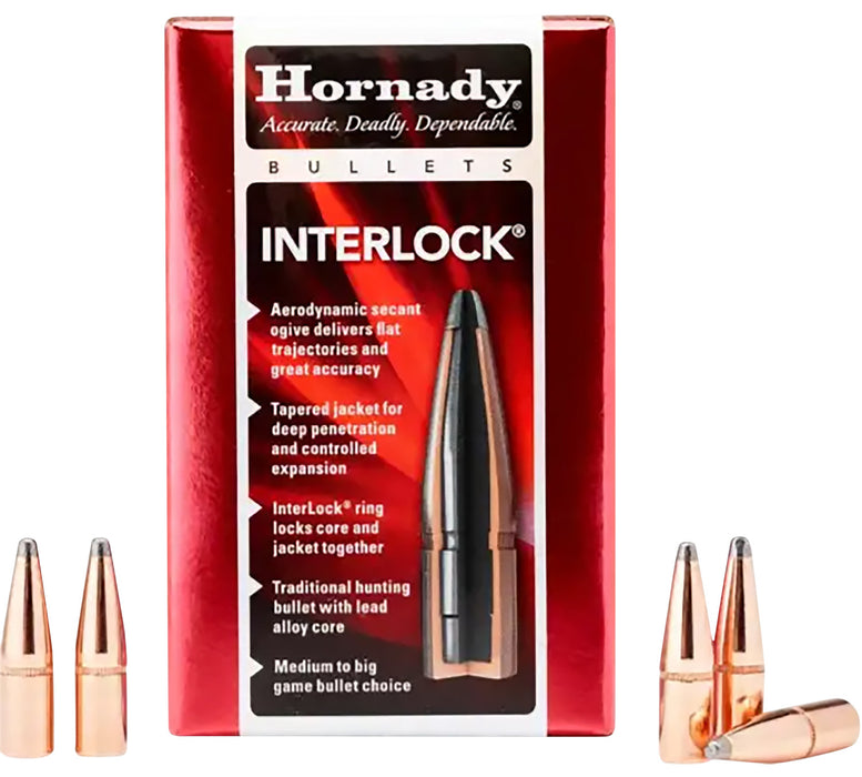 Hornady 3232 InterLock  8mm .323 150 gr Soft Point 100 Per Box/ 15 Case