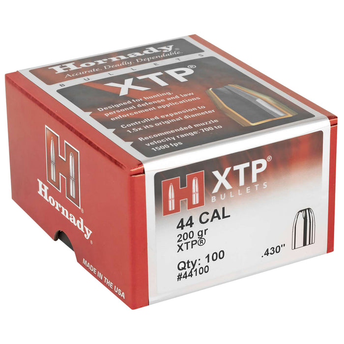 Hornady 44100 XTP  44 Cal .430 200 gr Hollow Point 100 Per Box/ 15 Case