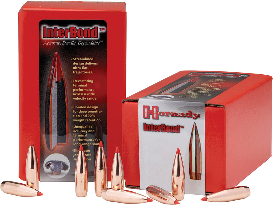 Hornady 25419 InterBond  
25 Caliber .257 110 GR InterBond 100 Box