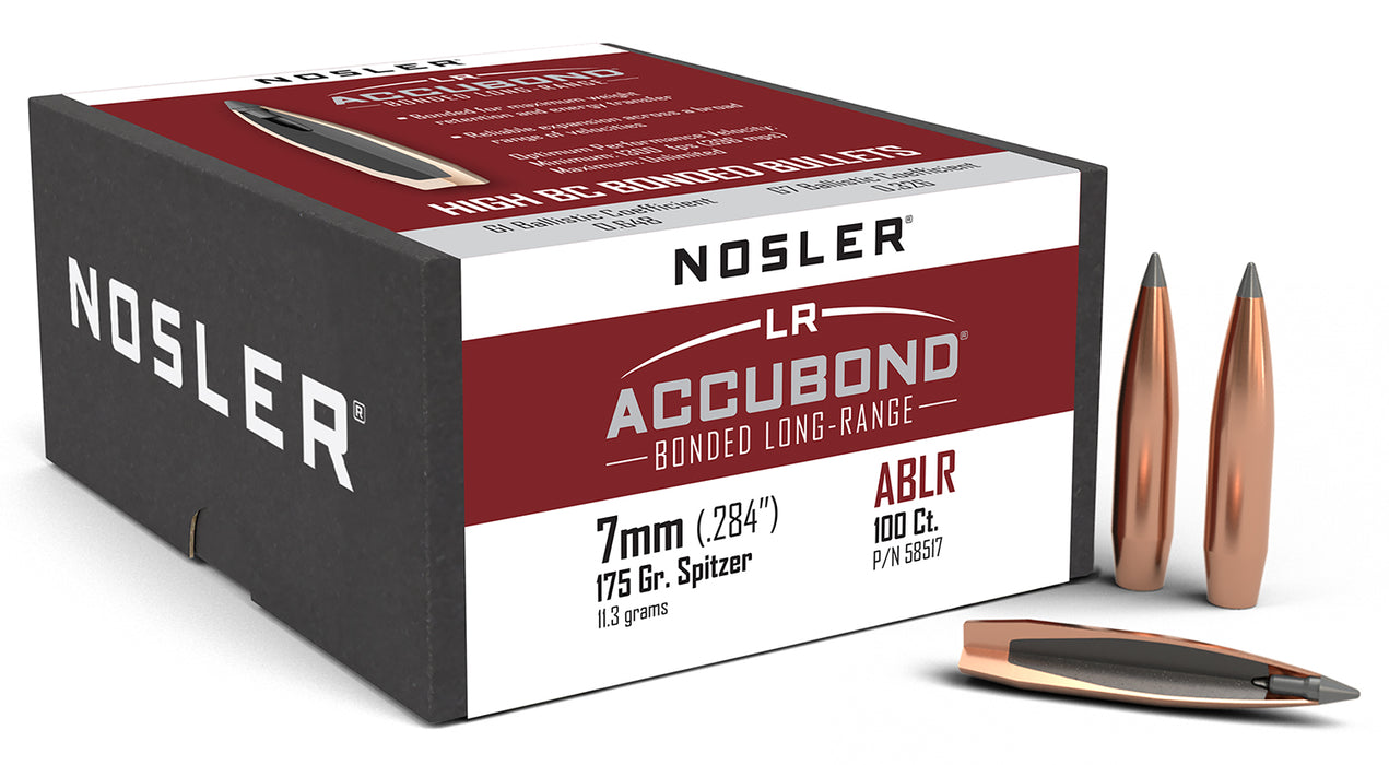 Nosler 58517 AccuBond Long Range 7mm 175gr Spitzer Point 100/Box