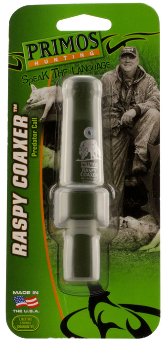 Primos PS323 Raspy Coaxer  Open Call Rabbit/Rodent Sounds Attracts Predators Green Plastic