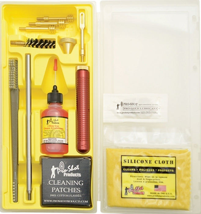 Pro-Shot MPK3845 Classic Box Kit .38/ .45 Cal Pistol/Yellow Plastic Case