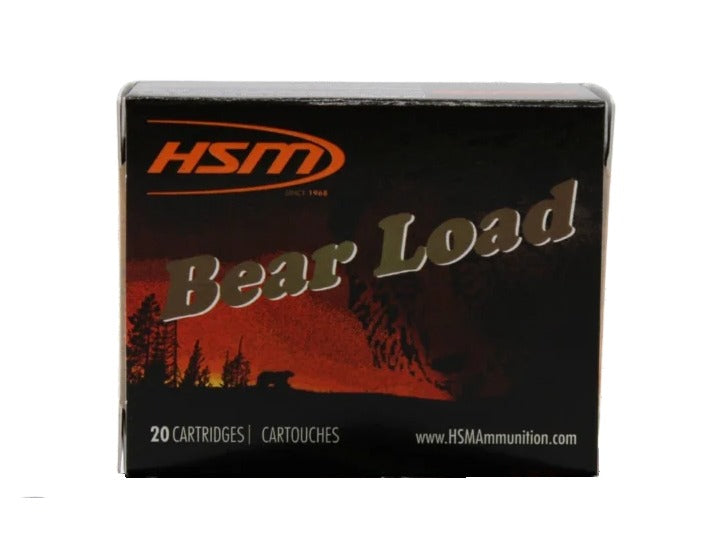 HSM 460SW4N Bear Load  460 S&W Mag 325 gr Wide Flat Nose 20 Per Box/ 25 Case