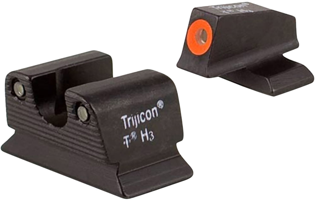 Trijicon 600624 HD Night Sights- Beretta PX4  Black | Green Tritium Orange Outline Front Sight Green Tritium Black Outline Rear Sight