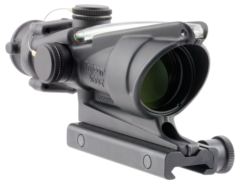 Trijicon 100224 ACOG  Black Hardcoat Anodized 4x32mm Illuminated Green Horseshoe .223/5.56 BDC Reticle