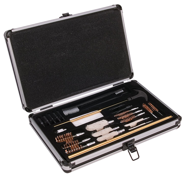 Outers 70083 Aluminum Case 28-Piece Universal Kit .22 Cal and Up