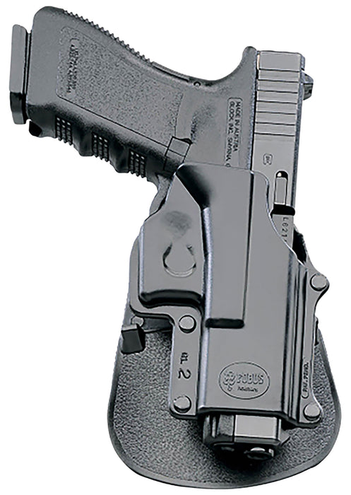 Fobus GL2E2LH Passive Retention Evolution OWB Black Polymer Paddle Compatible w/ Glock 17/19/19X/22/23/31/32/34/35/44/45 Left Hand