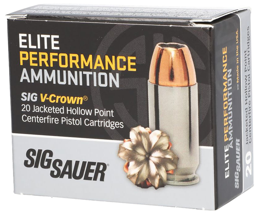 Sig Sauer E40SW120 Elite Defense  40 S&W 165 gr 1090 fps Jacketed Hollow Point (JHP) 20 Bx/10 Cs