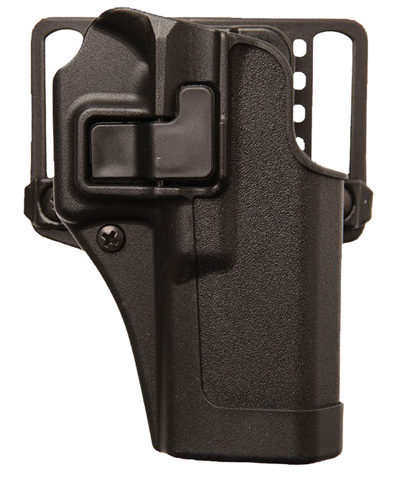 Blackhawk 410563BKR Serpa CQC  OWB Size 63 Matte Black Polymer Belt Loop/Paddle Fits S&W M&P Shield 9/40 Right Hand