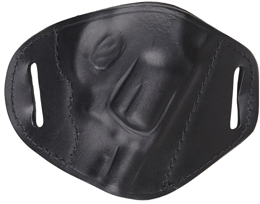 Bulldog MLBRS Molded  OWB Black Leather Belt Slide Fits S&W J Frame Fits 2-4" Barrel Right Hand