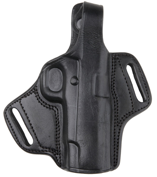 Bulldog LMHL Deluxe Molded Automatic Holster w/Thumb Break RH Large Leather Blk