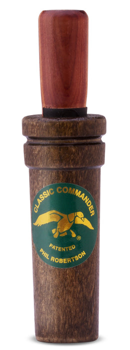 Duck Commander DC200 Classic Commander  Open Call Double Reed Mallard Hen Sounds Attracts Ducks Natural Wood