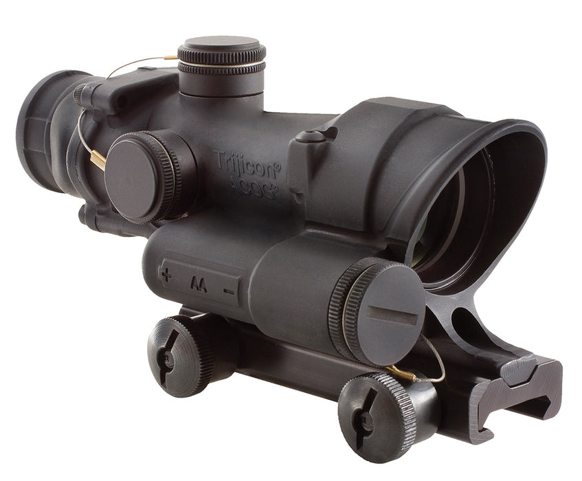 Trijicon 100190 ACOG  Black Hardcoat Anodized 4x 32mm LED Illuminated Red Crosshair .223/5.56 BDC Reticle