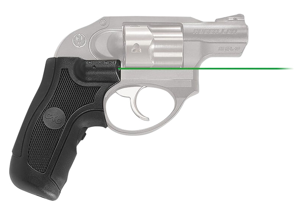 Crimson Trace 0145301 Lasergrips  Fits Ruger LCR/LCRx, Green Laser Black Polymer