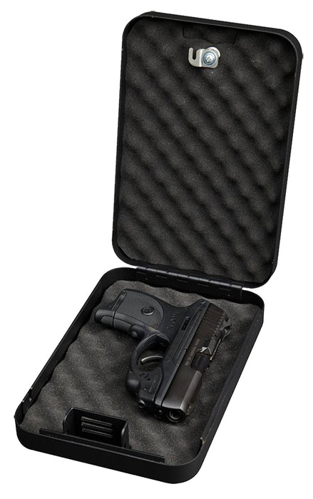 Bulldog BD1121 Personal Vault  Key Entry Black Powder Coat Steel Holds 1 Handgun 9.50" L x 6.50" W x 2" D