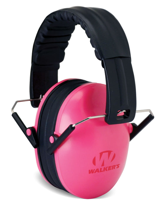 Walker's GWPFKDMPK Youth Passive Muff 22 dB Over the Head Pink/Black Polymer