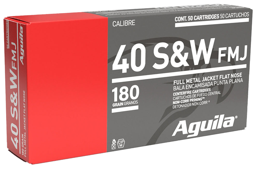Aguila 1E402110   40S&W 180gr Full Metal Jacket 50 Per Box/20 Case