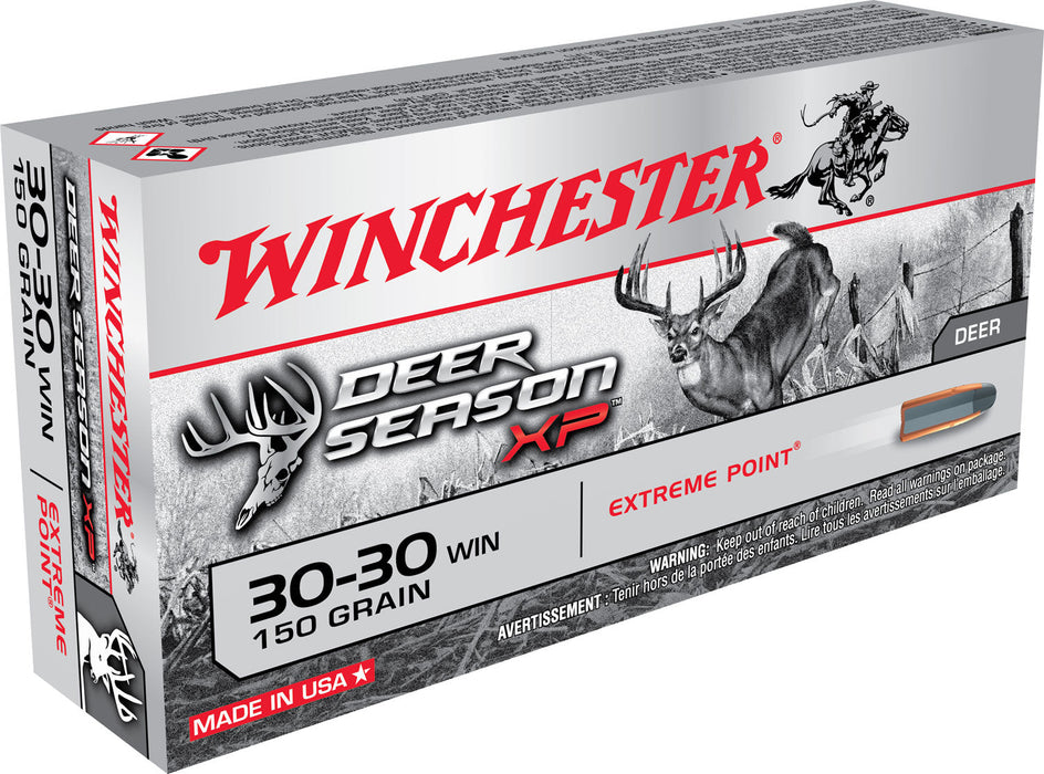 Winchester Ammo X3030DS Deer Season XP  30-30 Win 150 gr Extreme Point 20 Per Box/10 Cs