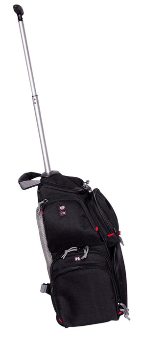 GPS Bags 1711ROBP Handgunner Rolling Backpack Black 600D Polyester Holds 4 Handguns