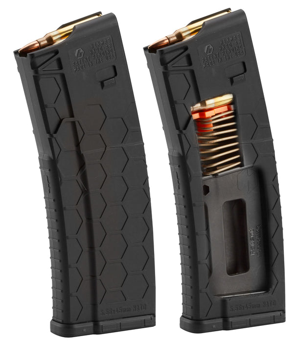 Hexmag HX1030ARBLK Series 2  Black Detachable 10rd Multi-Caliber for AR-15