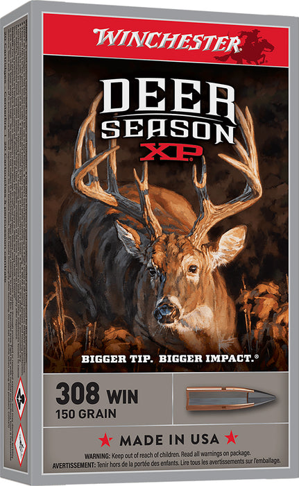 Winchester Ammo X308DS Deer Season XP 308Win 150gr Extreme Point 20 Per Box/10 Case
