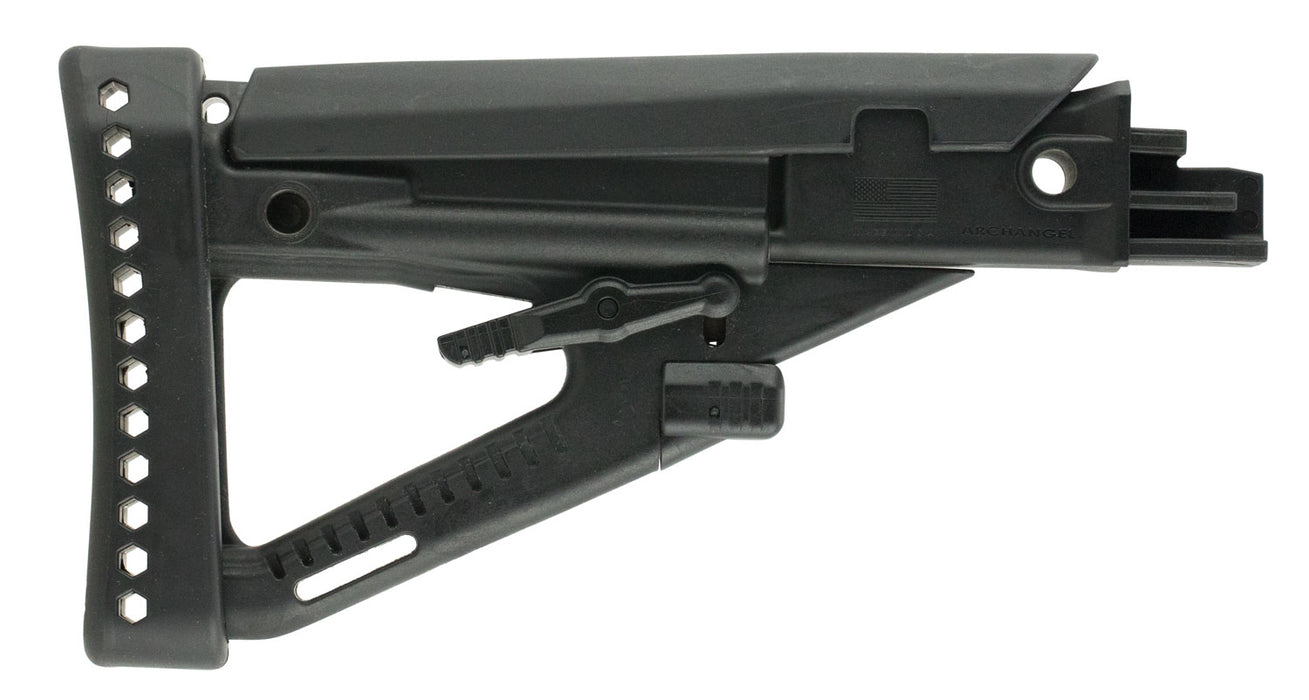 Archangel AA123 OPFOR Buttstock Black Synthetic 4 Position Adjustable for AK-Platform