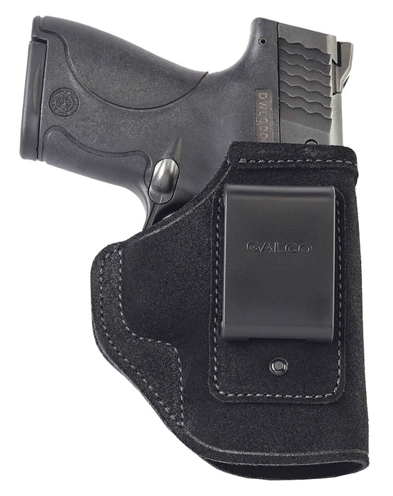 Galco STO266B Stow-N-Go  IWB Black Leather Belt Clip Fits 1911 4-4.25" Barrel Right Hand