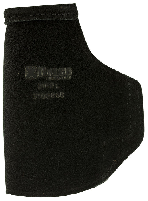 Galco STO286B Stow-N-Go  IWB Black Leather Belt Clip Fits Glock 26 Gen3-5/27 Gen3-5/33 Right Hand